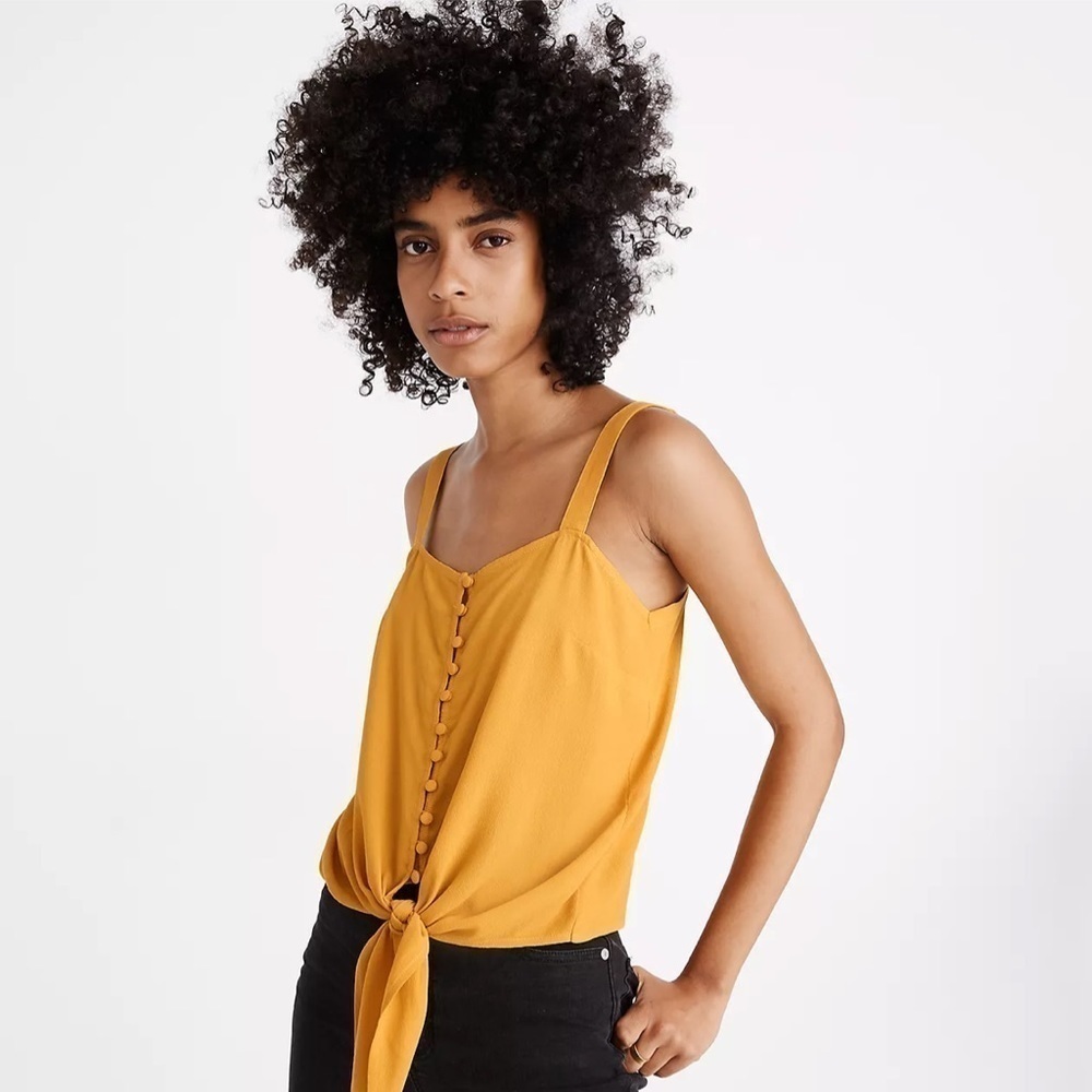 Madewell Button-Front Tie Tank